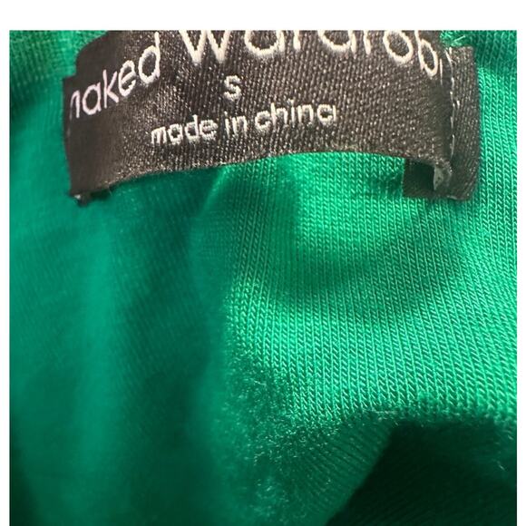 Naked Wardrobe Hotline Coldshoulder
Green Crop Top - Picture 7 of 8